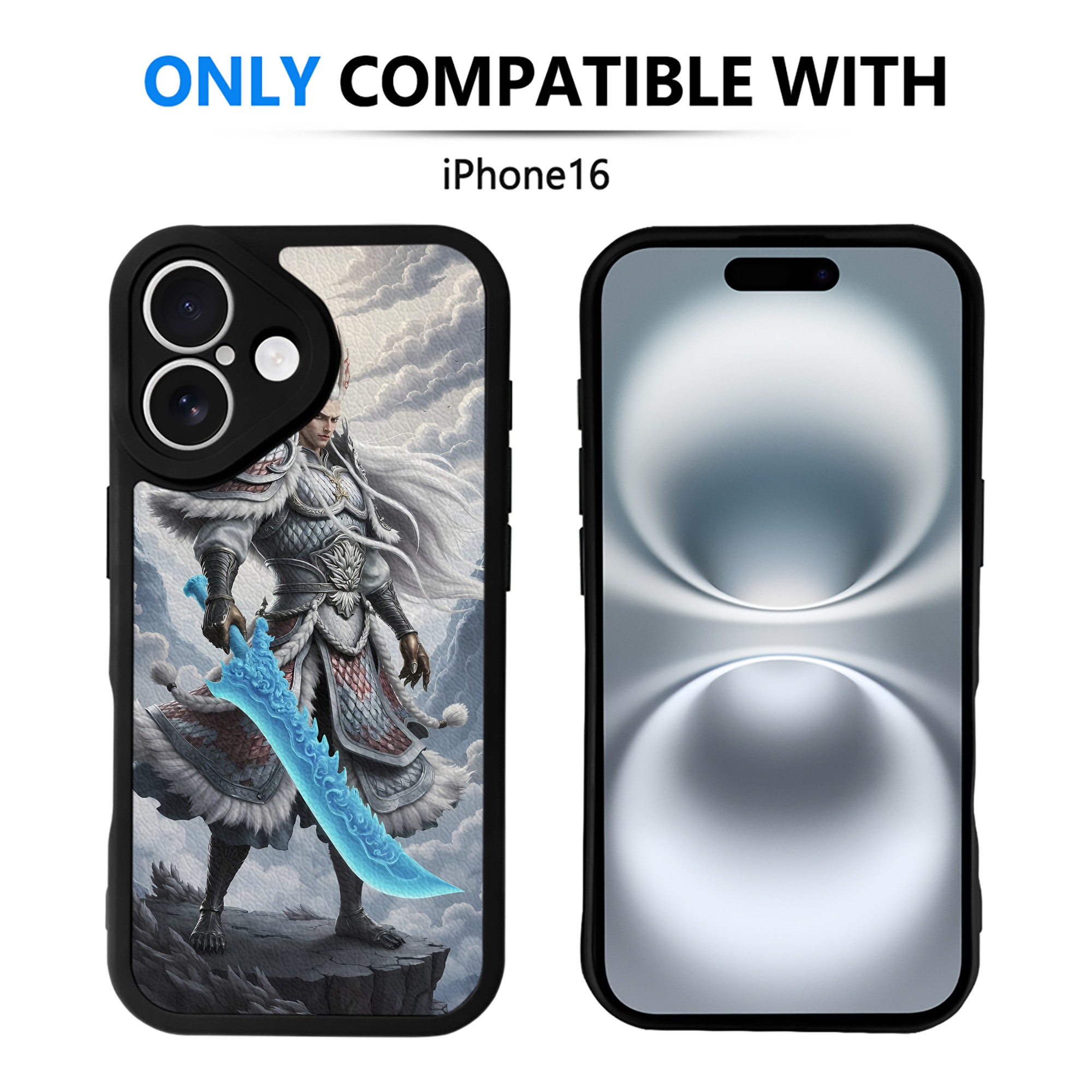 （画像用） Ne Zha 2 ナタ 魔童の大暴れ 【iPhone 16シリーズ対応】シリコンスマホケース（レザー調） 材質：シリコン